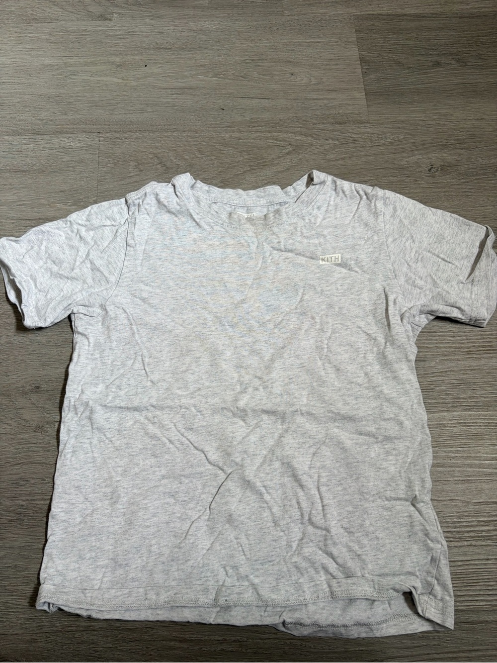 Kith Kids Classic Box Logo Tee Heather Grey Size Large, Shrunk and fits like 7/8